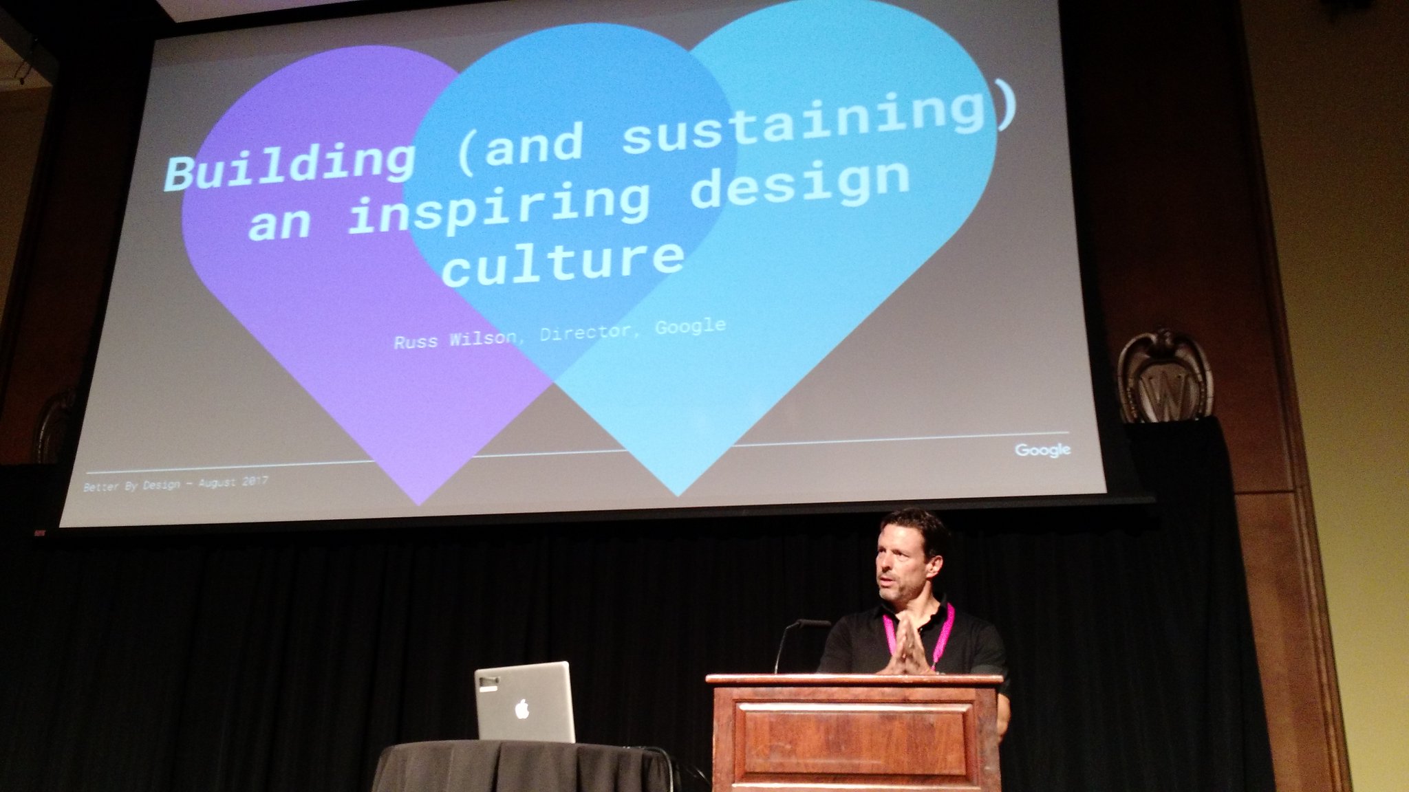 Russ Wilson at Better By Design Conference. Source: @madisondesign, Twitter